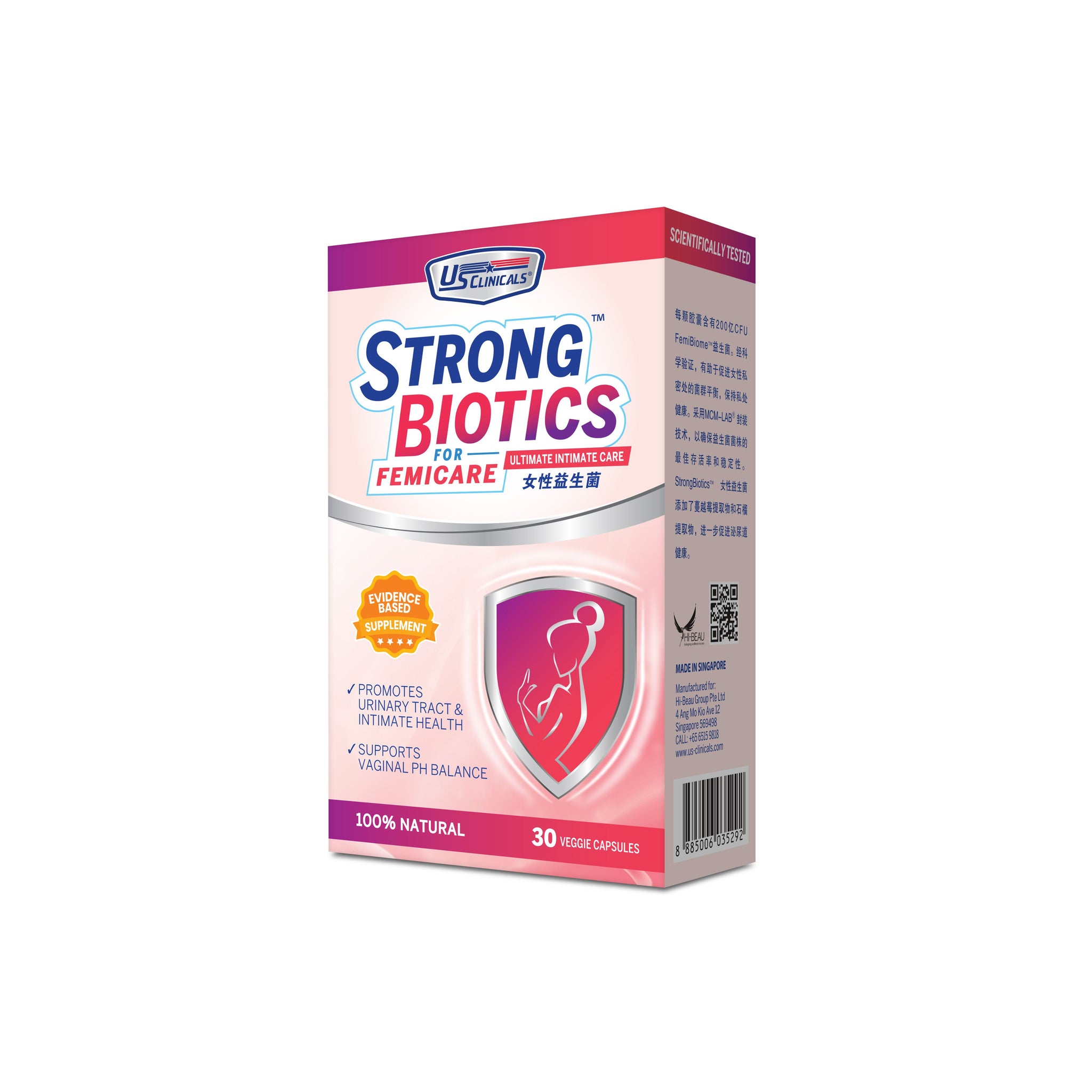 US Clinicals® StrongBiotics™ for Femicare